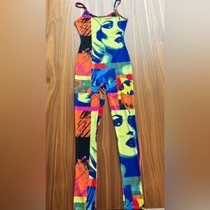 Fashion nova Colorful Graphic Print Jumpsuit